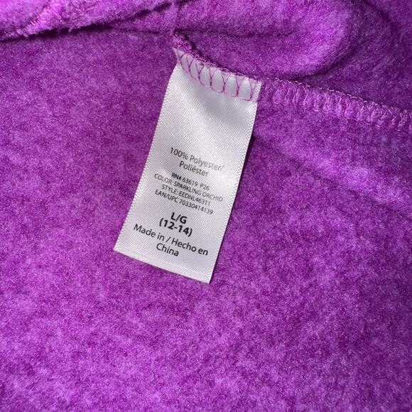 Danskin Now Womens L Fleece Zip Jacket Mockneck Autumn Lightweight Cozy Outdoor - Picture 8 of 10